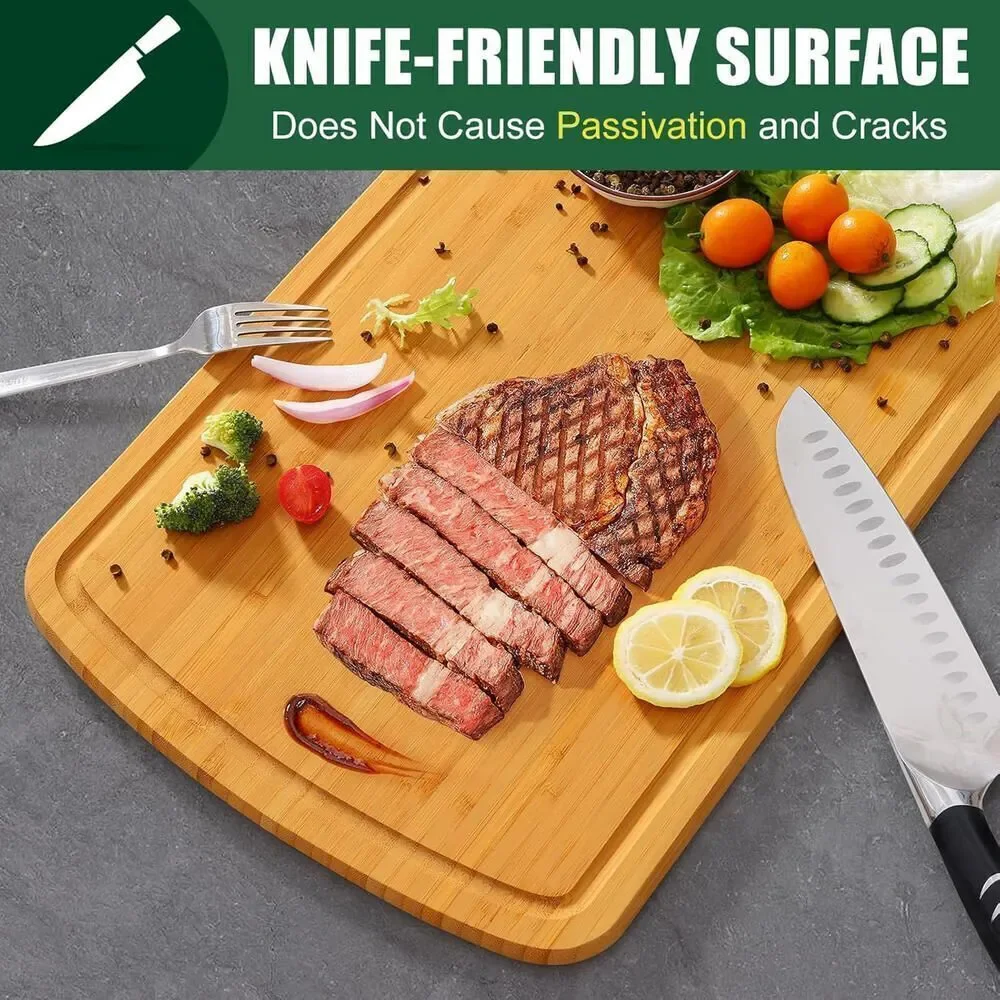 Extra Large Bamboo Cutting Boards for Kitchen 18X12.5